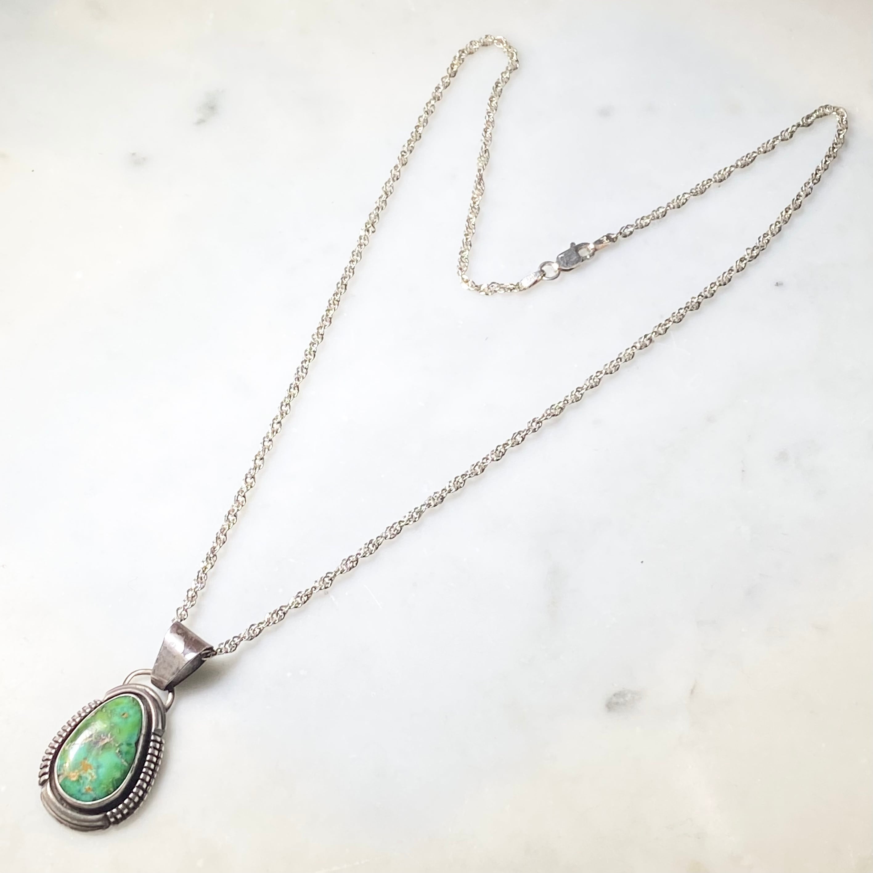 Navajo Leo Yazzie キャリコレイク ターコイズ バングル