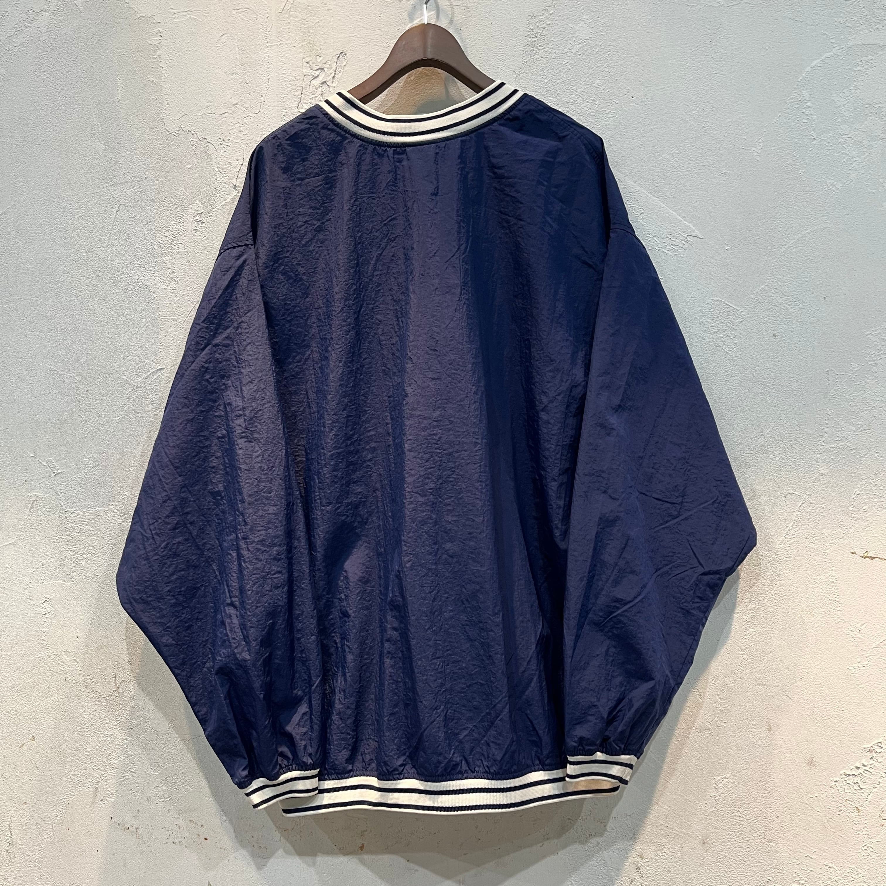 90年代〜 size:XXL【 NIKE 】ナイキ プルオーバー ナイロンジャケット ピステ リブライン ネイビー 古着 古着屋 高円寺 ビンテージ