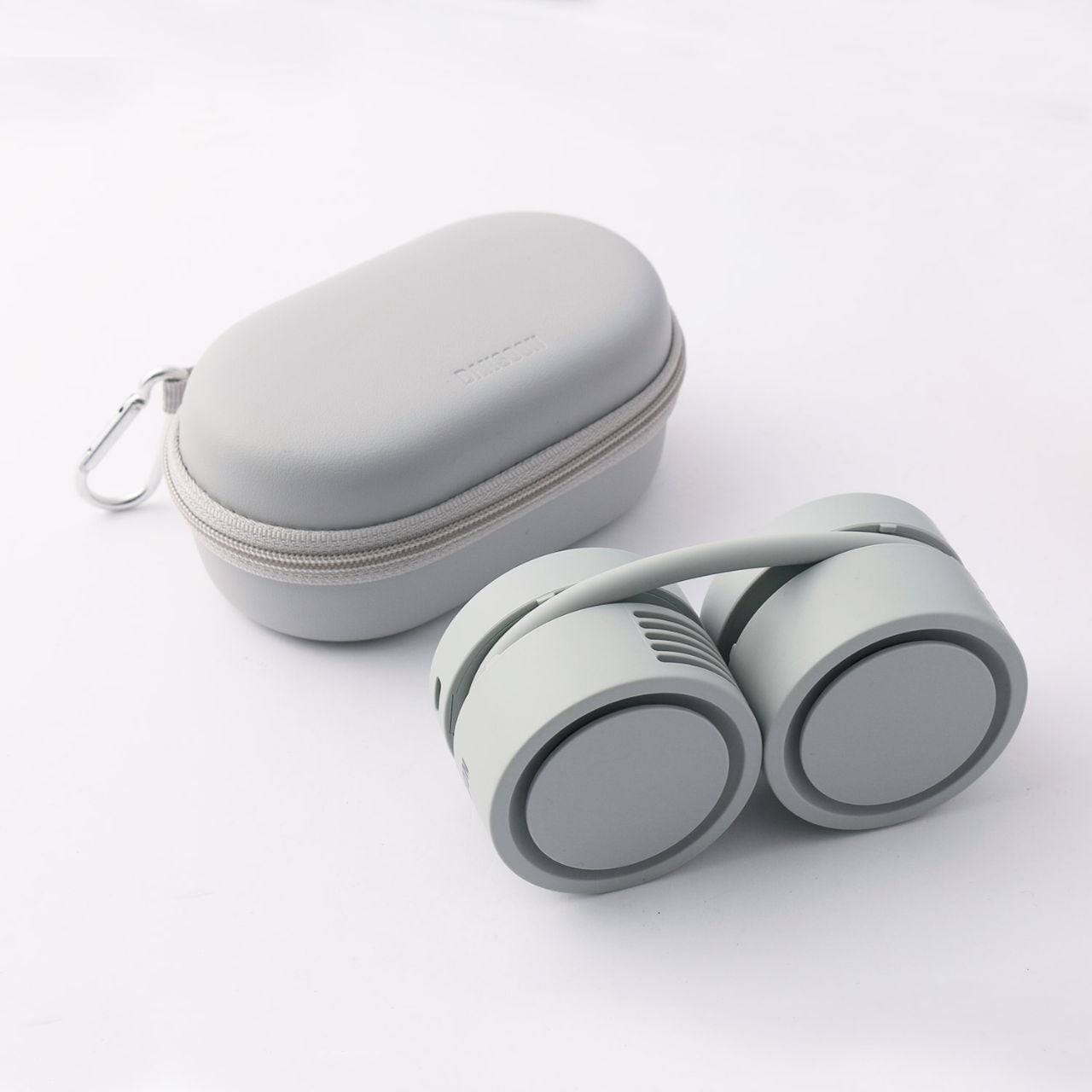 ファッションネックファン グレー DANSOON Neck Band Fan Rolling ミントグレー / ダンスーン ネック