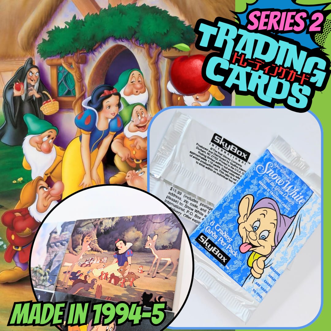 ☆送料無料！☆ 1994-5年製 SKYBOX【 DISNEY Snow White and the Seven Dwarss（ 白雪姫と七人のこびと）】Series2 / トレーディングカード 単品 （1個= 8CARDS入）〚アメリカン雑貨 アメトイ〛
