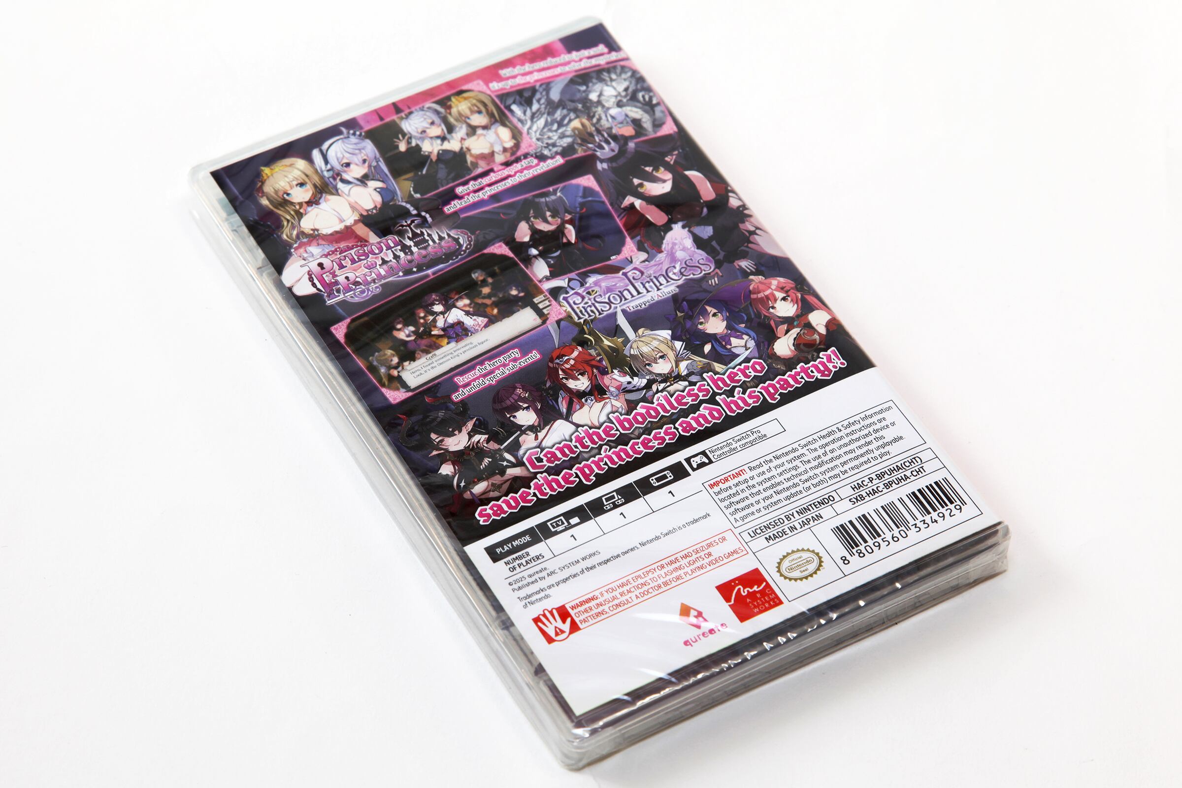 プリズンプリンセス switch　Prison Princess 　輸入版 プリズンプリンセス | Switch】評価・レビュー おさわり必至のちょっと