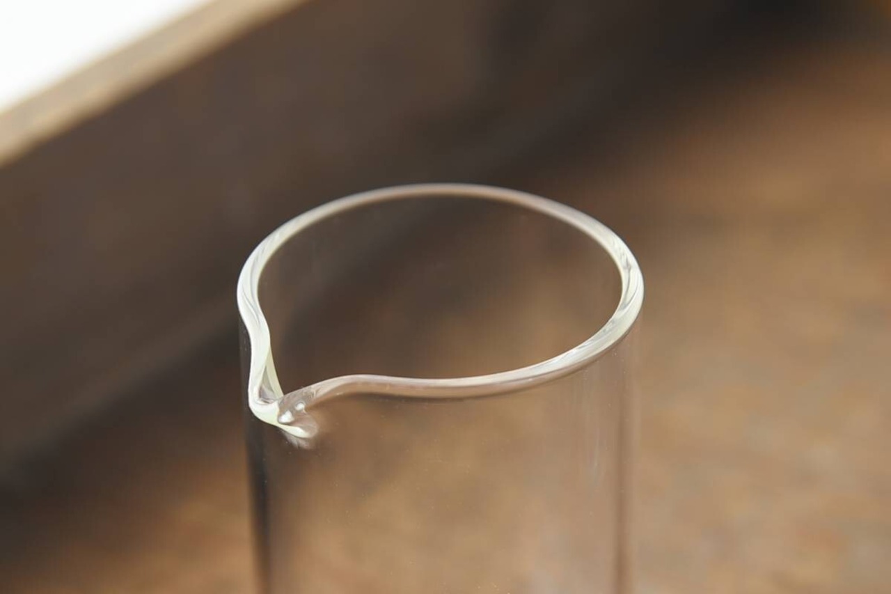 ガラスミニポット 細・低 (高さ:3.9cm)【ガラス】[中国製/洋食器]