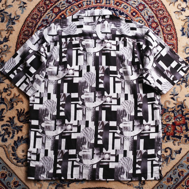 "monokuro" geometry art pattern h/s big shirt