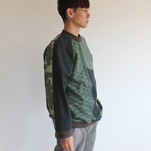 2025AW/ 久留米絣の長袖プルオーバー【ロング丈】　全4色