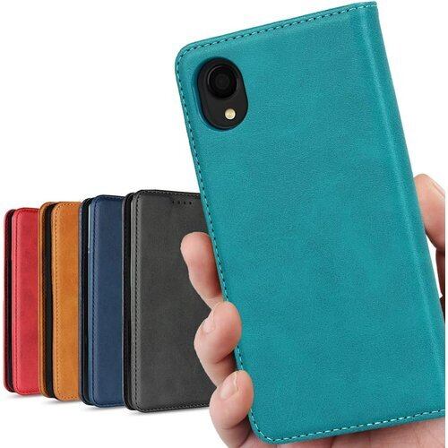 Galaxy A22 5G ケース 手帳型 日本版 SC-56B ケース doo 対応 サムスン ギャラクシー A22 5G カバー A22 ケース galaxy SC56B ケース A225G スマホケース A22ケース 手帳型 CASE 合成皮革 内蔵マグネット ケース 手帳型 スマホケース 携帯カバー カード入れ スタンド機能 落ち着いた色 レトロ ターコイズ 1070