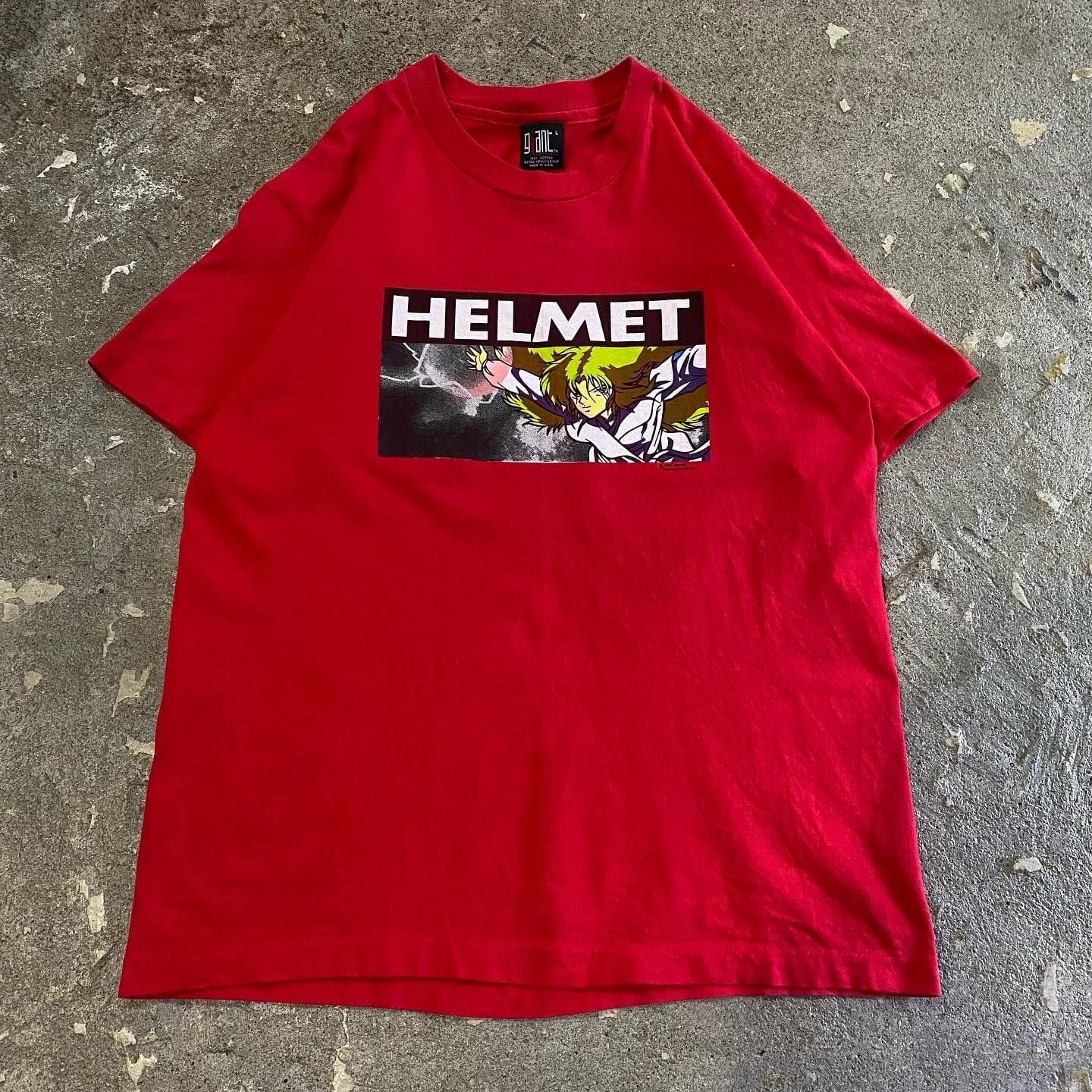 90s helmet L/S tシャツ  