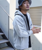 【#Re:room】MARFA PRINT ZIP PARKA［REC737］