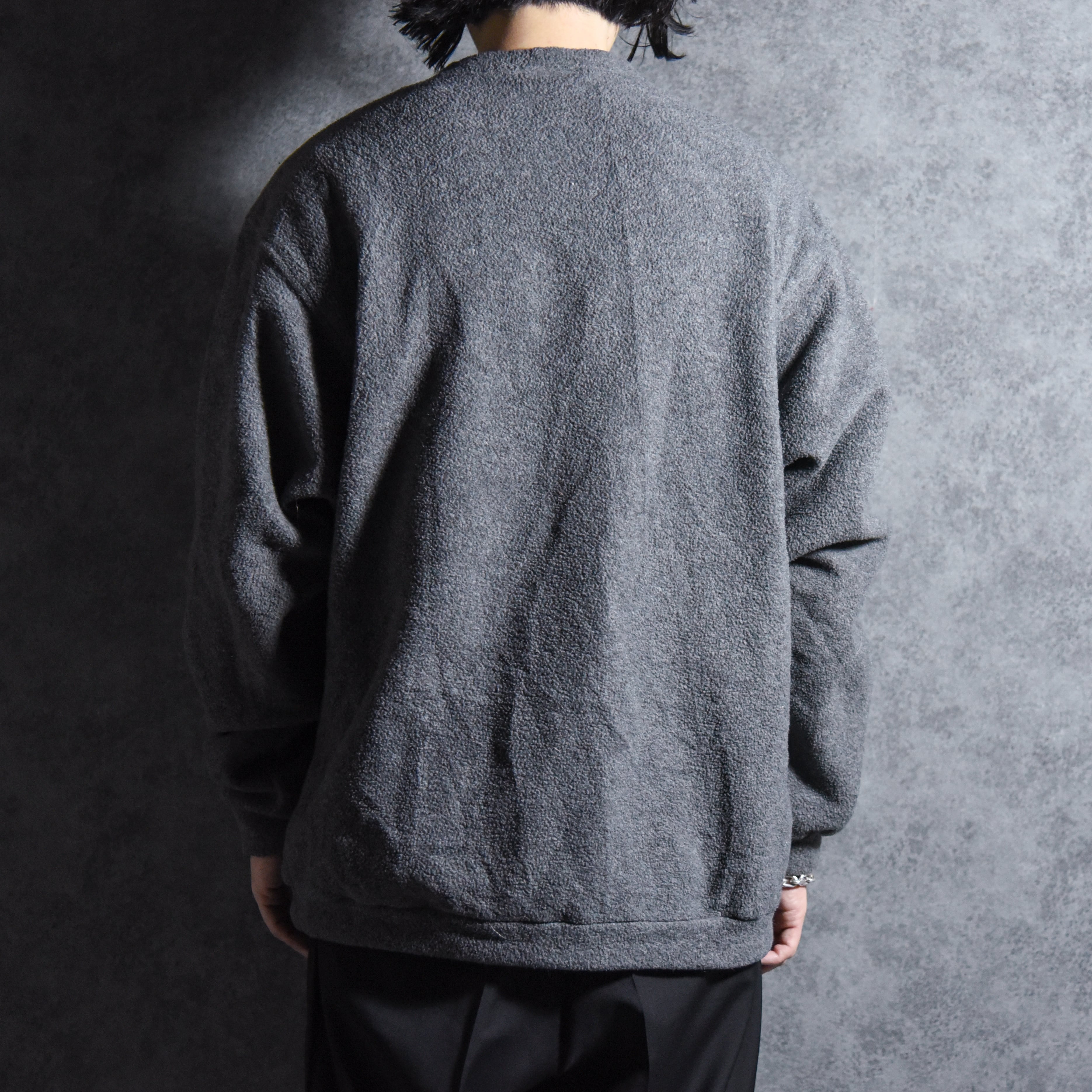 90s TravelSmith Pullover Made in USA Grayトラベルスミス フリース