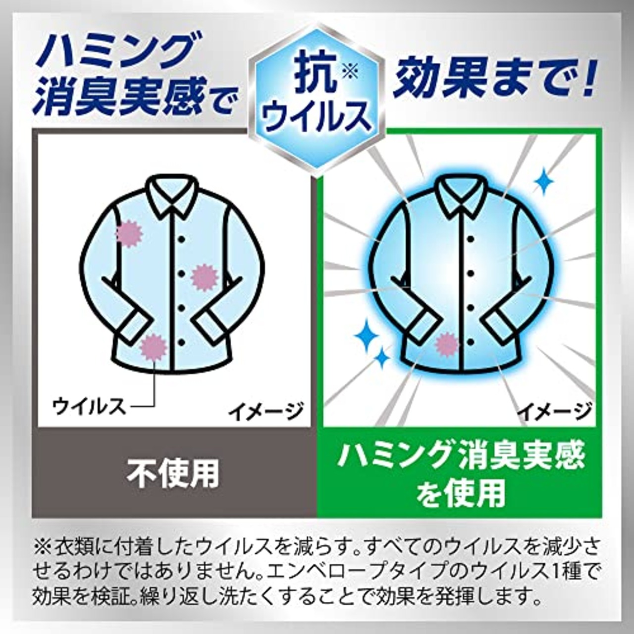 【大容量】ハミング消臭実感 柔軟剤 部屋干し/曇り干し/夜干しどーんな時も無敵消臭 アクアティックフルーツの香り つめかえ用2000ml