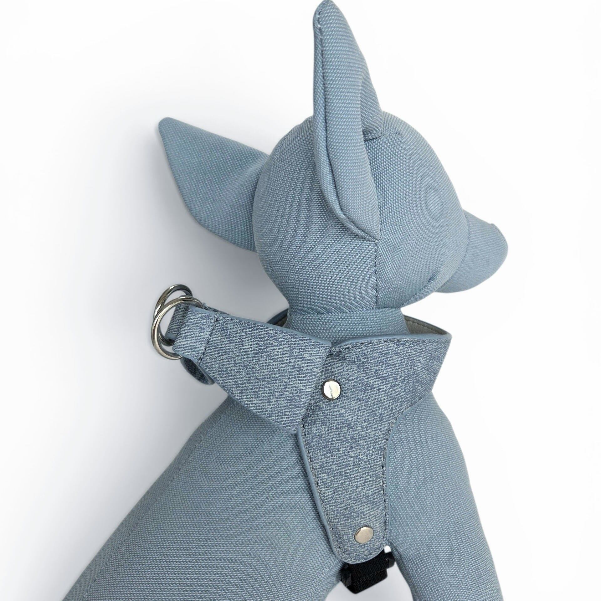 Milla Ribbon Harness Denim（名入れ刻印対応） バックリボンハーネス