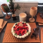 長方形のお皿を自作できる 手作りキット WOOD PLATE CARVING DIY KIT ( RECTANGLE )