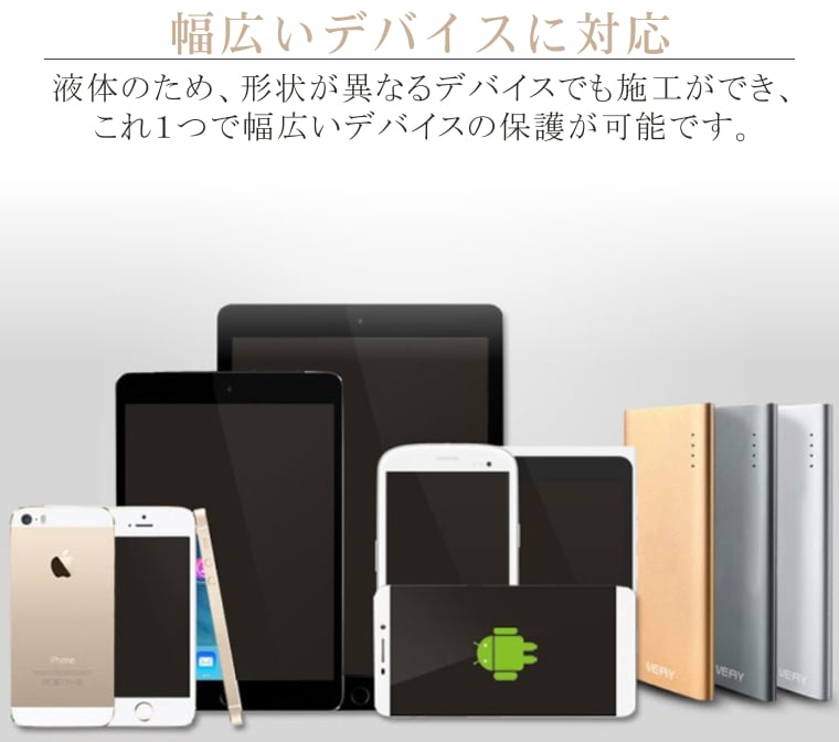 スマホ ナノ粒子 クリスタル ガラス コーティング 液体保護フィルム