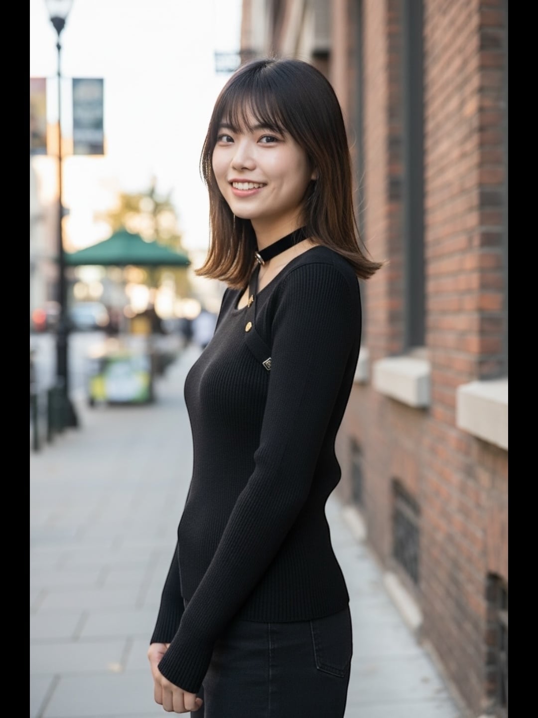 【モード】アシンメトリー・リブニットトップスV05051