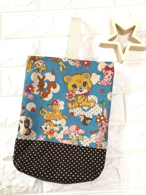 上靴入れ(小学生)☆27×23マチ6cm★US.4｜通園用のかわいいトートバッグや子供スモックHoshizora☆ほしぞら