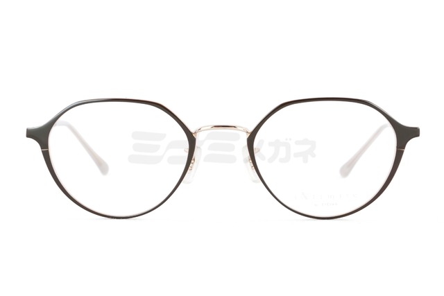 INTIMITE by EYEVAN メガネ INE-5003 Col.BRN / G クラウンパント 47サイズ 七宝リム 眼鏡 アンティミテ 佐々木希 アイヴァン 鯖江 日本製 正規品-2枚目
