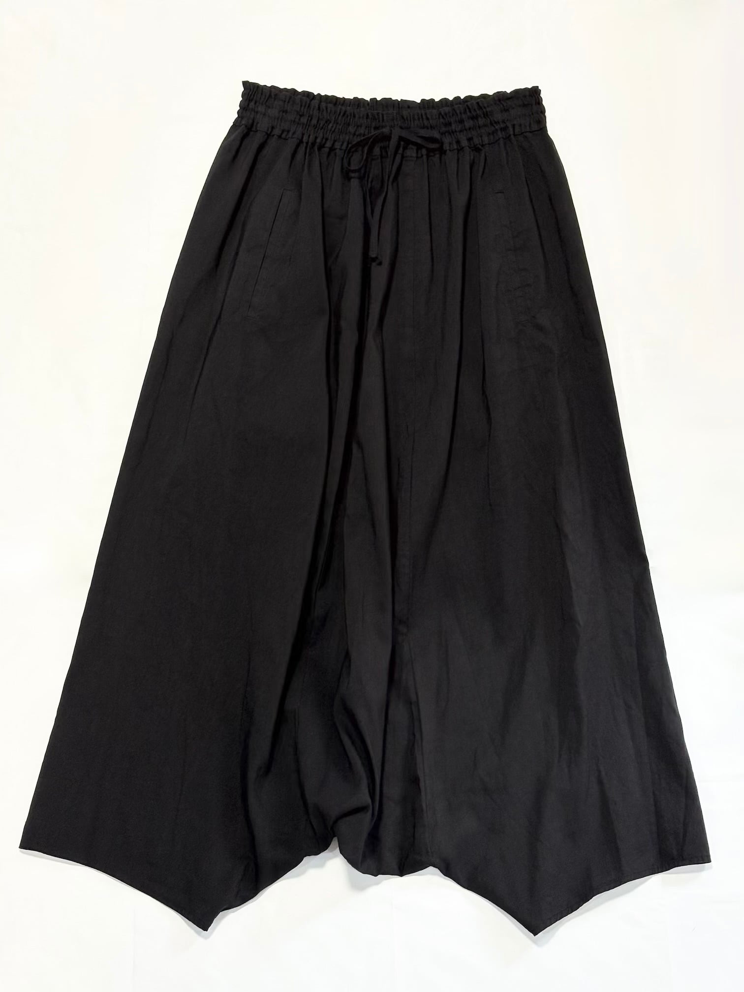 新品　未使用　ファクトリー　綿麻　サルエルパンツ FACTORY・綿麻 サルエルパンツ・ブラック | dagligdag（ダグリグダグ）
