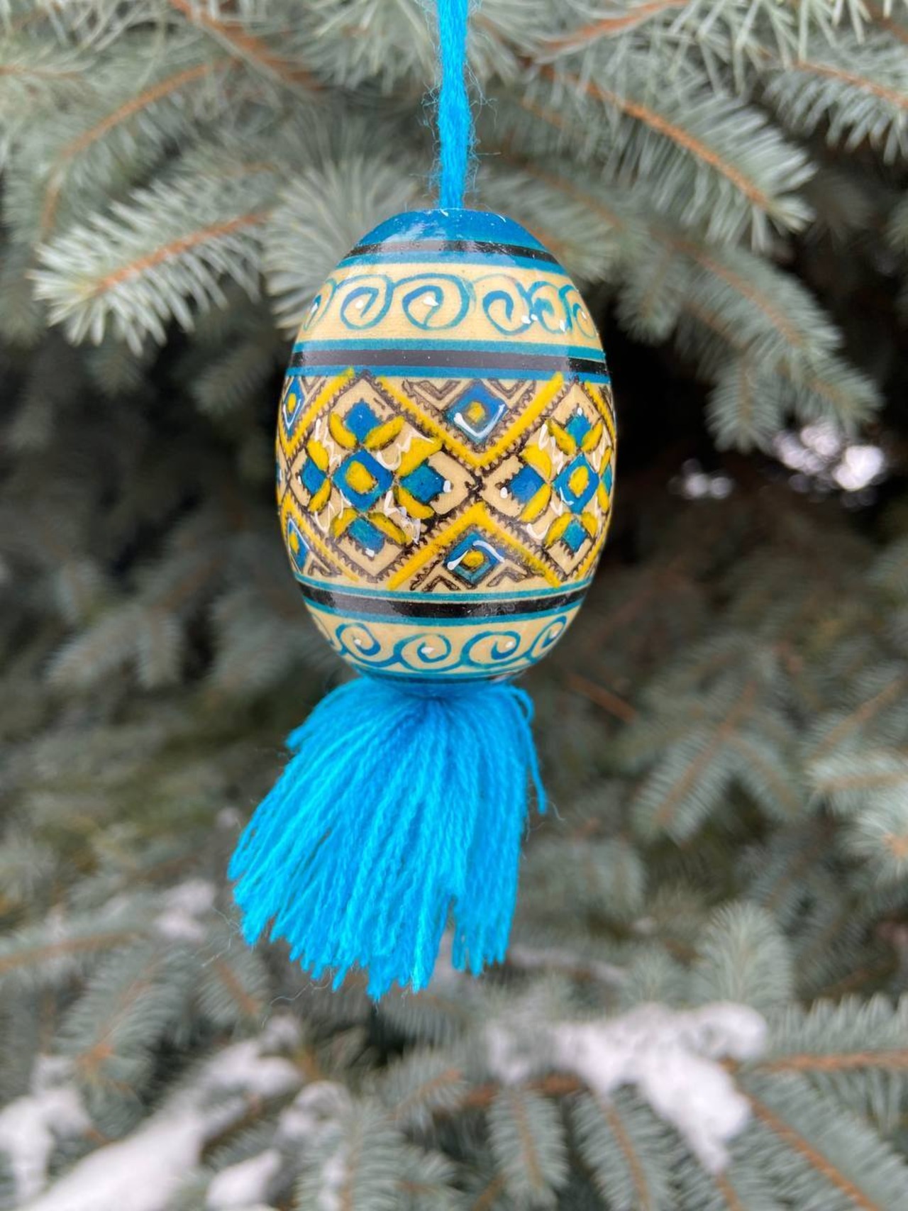 装飾用木製プィサンカ現代的なフツル様式（イースターエッグ）　 - 1