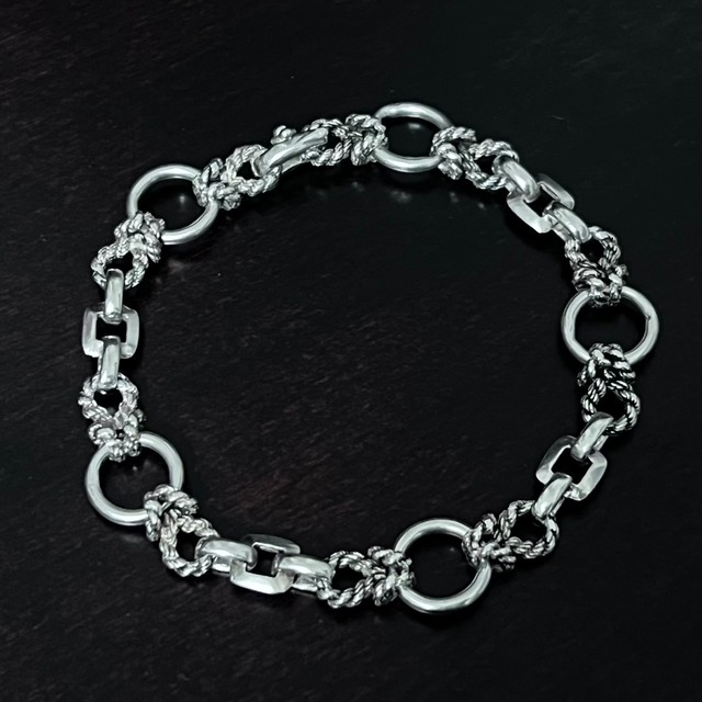 VINTAGE HERMES Douarnenez Bracelet Silver 800 | ヴィンテージ エルメス ドゥアルヌネ ブレスレット シルバー 800