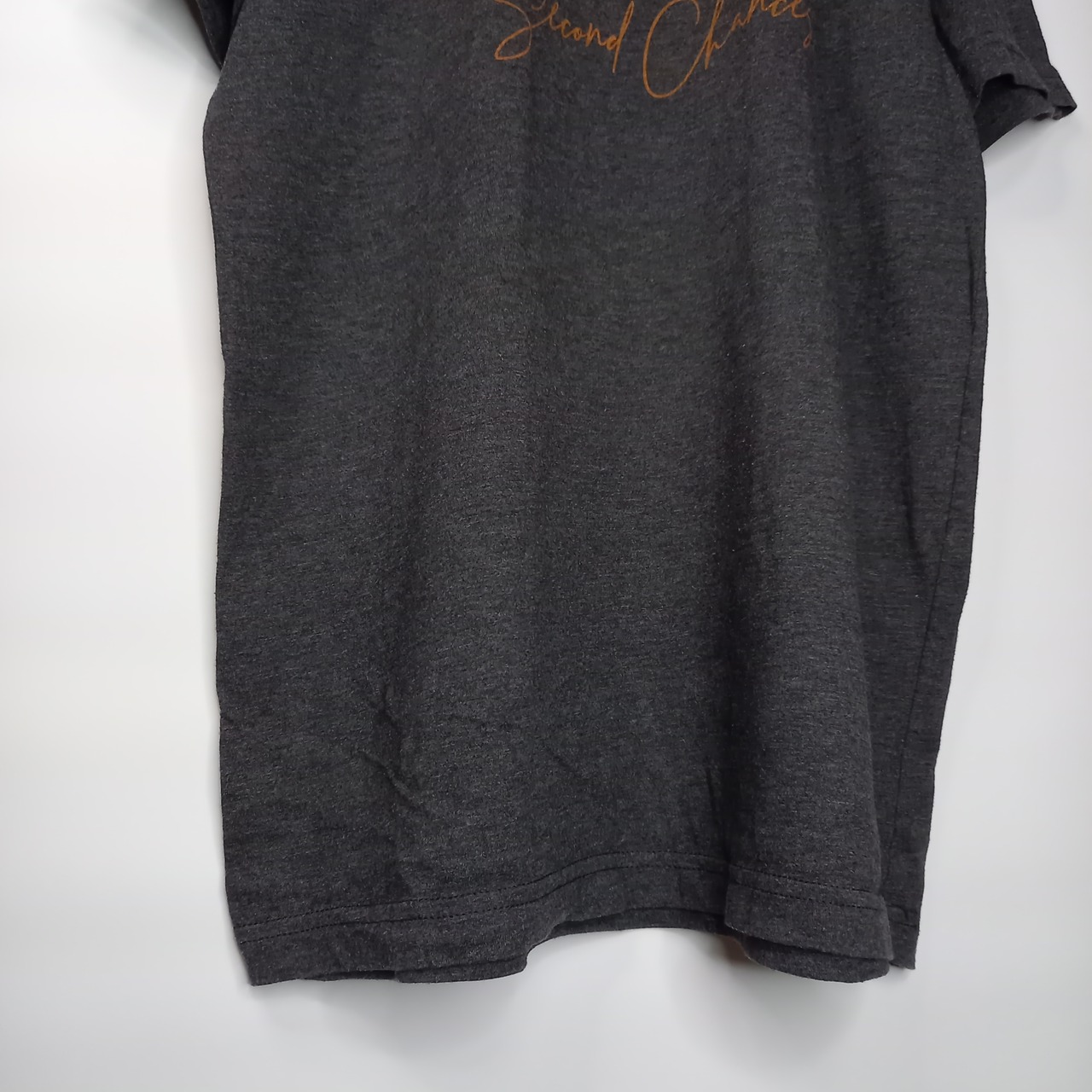 BELLA CANVAS　クルーネック　プリントTシャツ　企業ロゴ　グレー　L