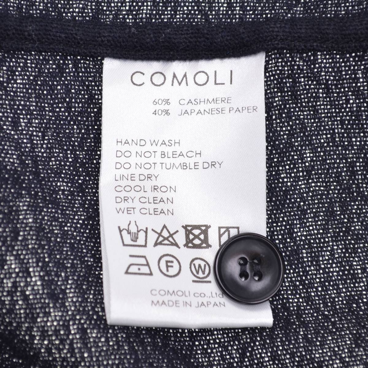 COMOLI / コモリ 20AW S03-02007 カシミア和紙 C.P.O シャツジャケット ...