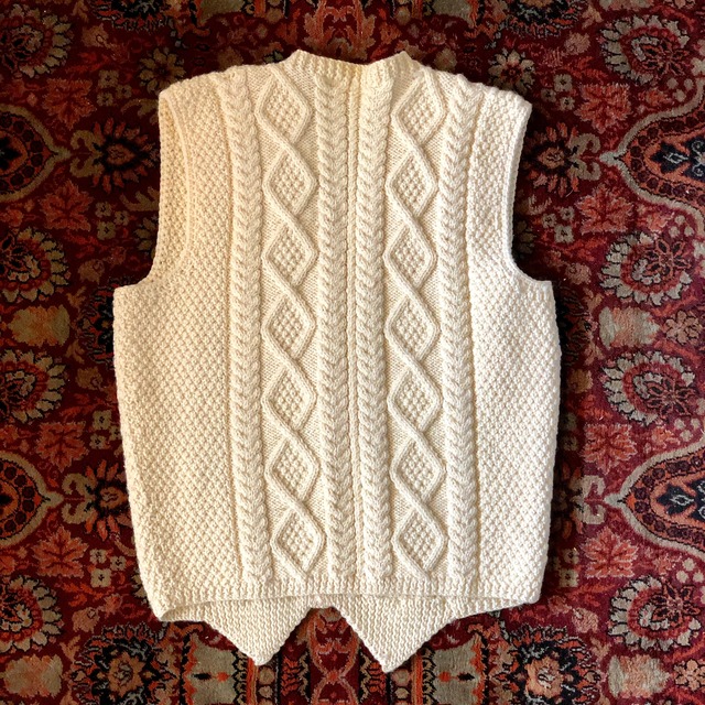 Irish Aran Knit Vest