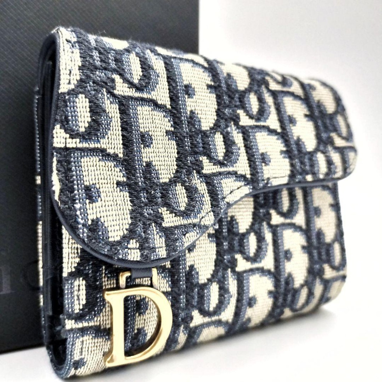 鑑定済✨1812 クリスチャンディオール オブリーク サドル ロータス  