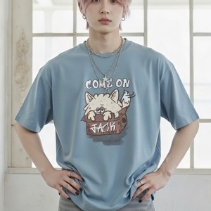 【Spooky Creatures】イタズラ大好き ジャック ねこTシャツ。