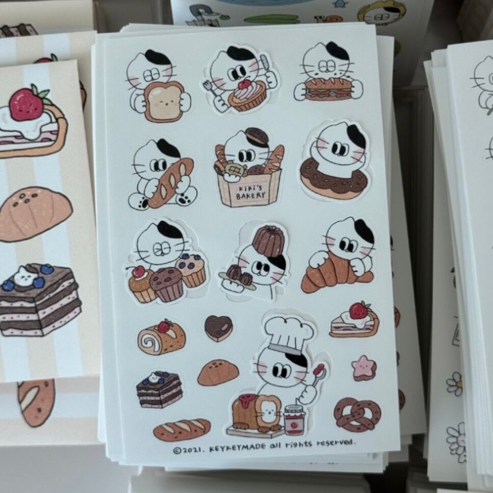 ★予約 KEYKEYMADE 〔sticker -BAKERY-〕