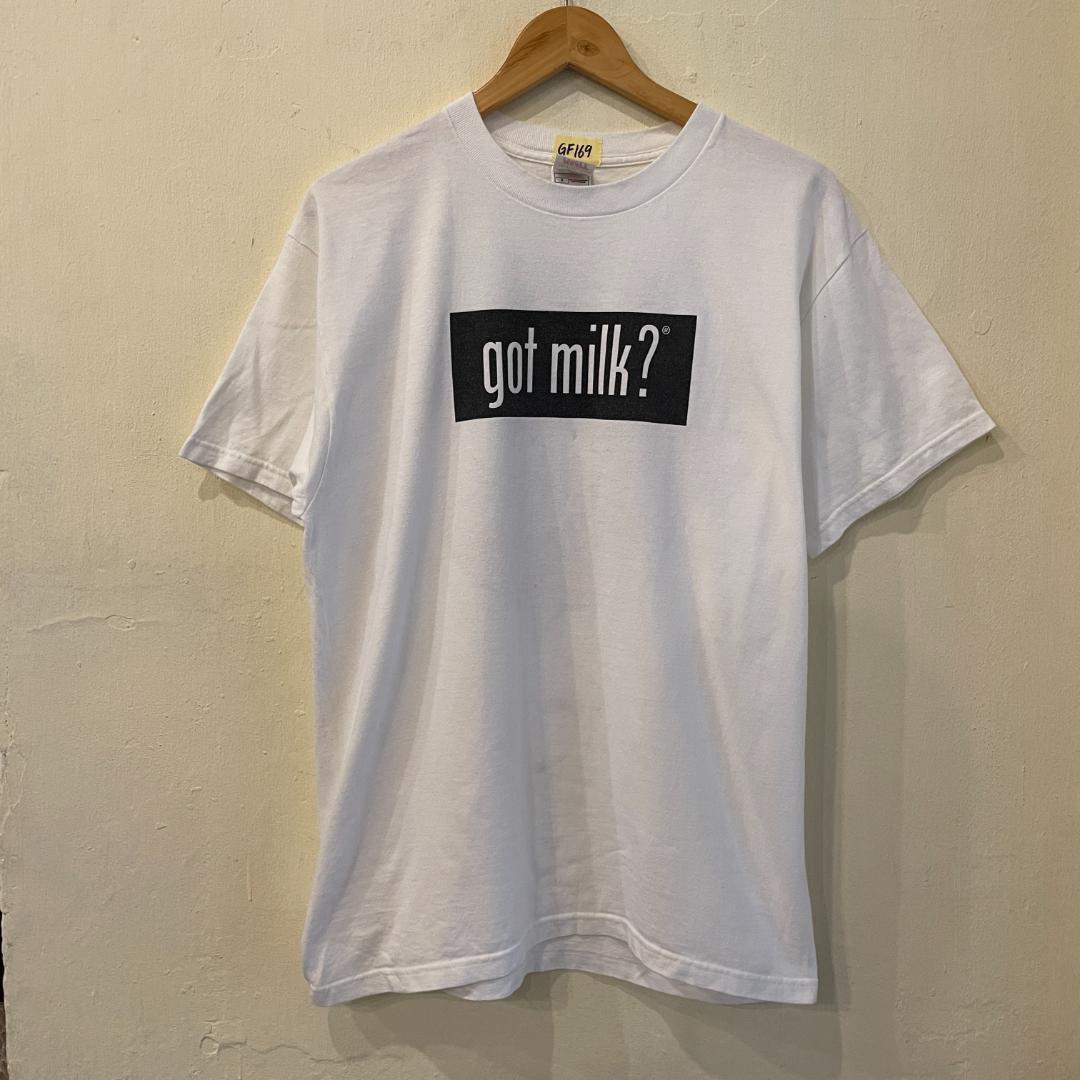 90s ヴィンテージGOT MILK Tシャツ メッセージtシャツ白色L 90s ヴィンテージGOT MILK Tシャツ メッセージtシャツ白色L