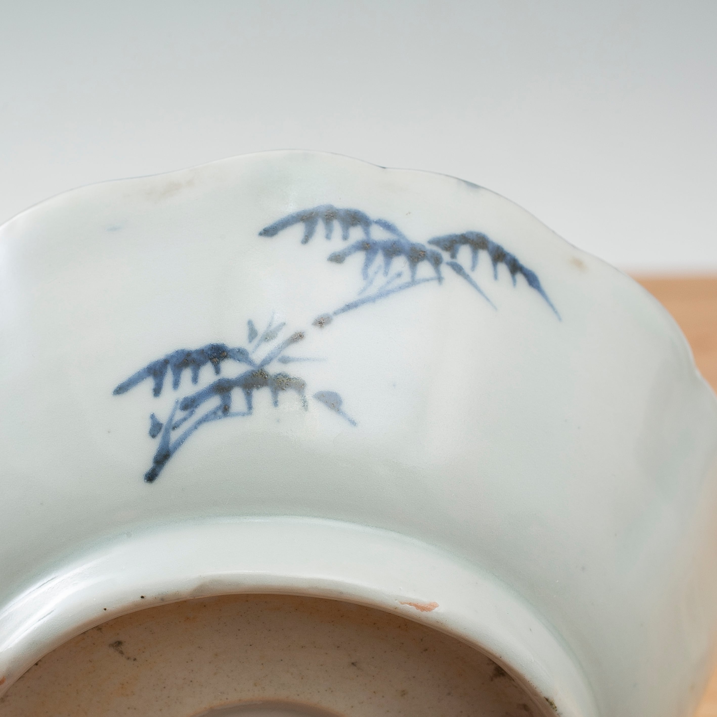 染付 雲鷺 なます皿 膾皿 吉祥文様 古伊万里 伊万里 染付 染白抜 墨
