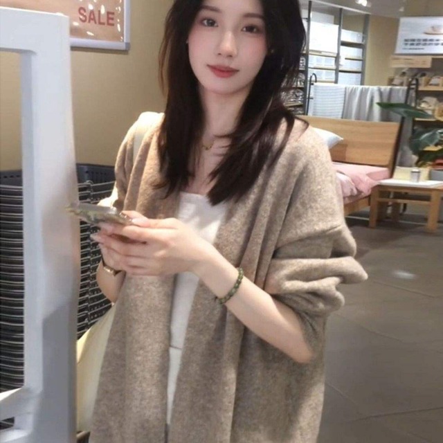【コーディガン】大きいサイズ 小さいサイス  カーディガン レディース おしゃれ きれいめ トッパーカーディガン セーター 長袖 ロングトップス 春 秋 冬 20代 30代 40代 50代 ベージュ XS S M L XL 2XL