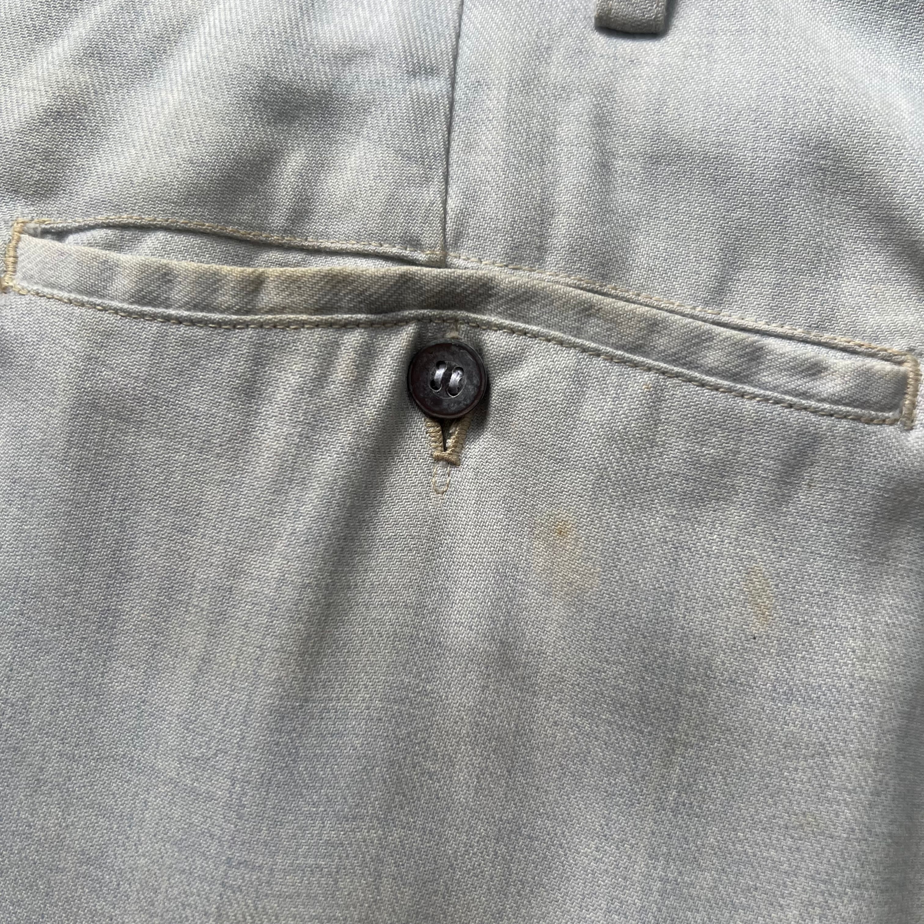 50-60s Vintage rayon×cotton wide slacks W34L32 | MASEA