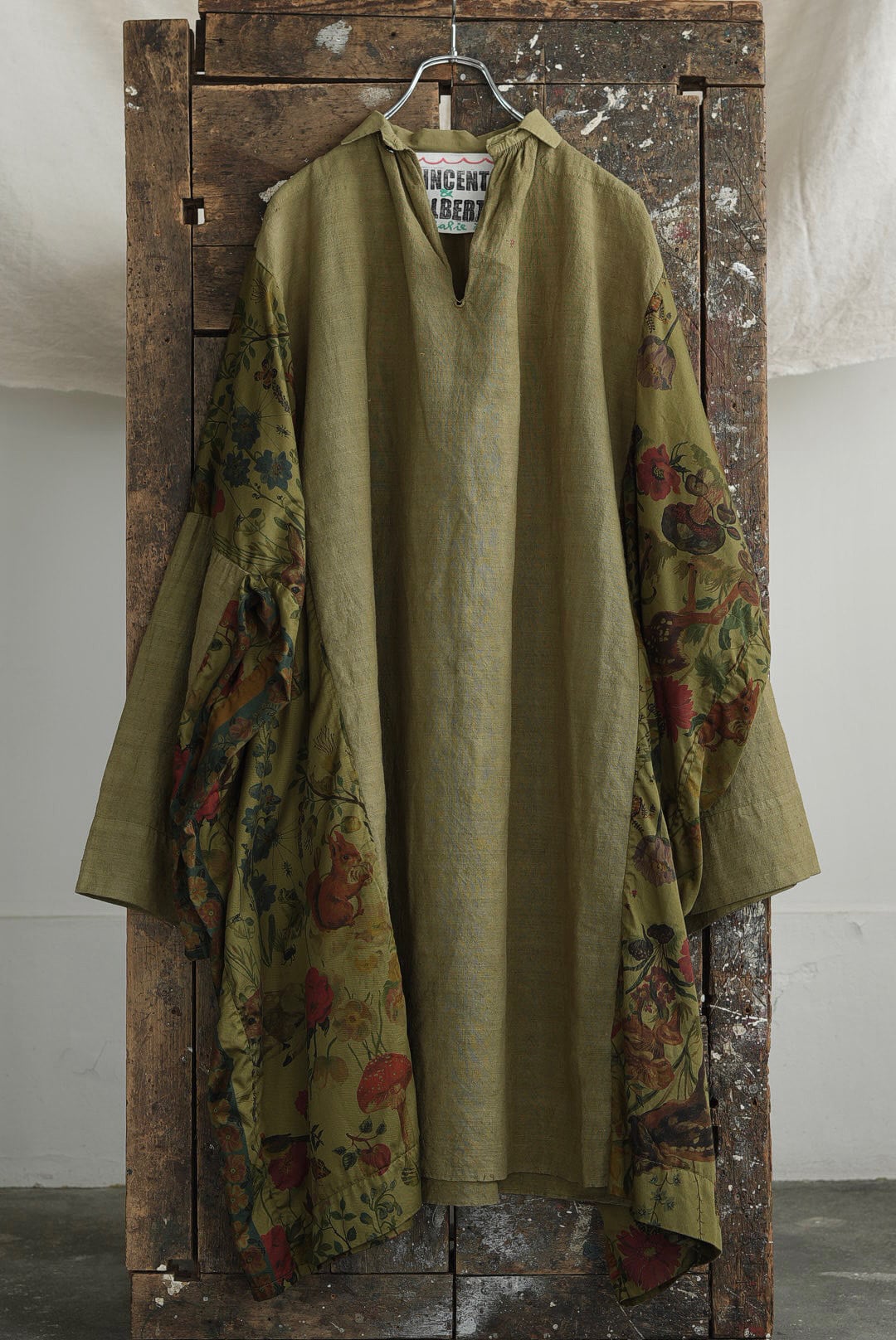 VINCENT JALBERT × NATHALIE LETE - VINTAGE FRENCH FARMERS SMOCK, ENLARGE / KHAKI