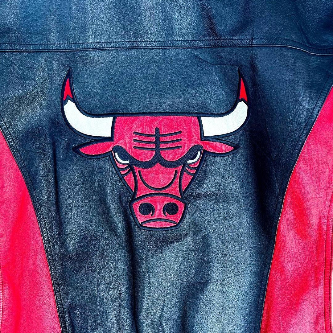 【✨激レア✨】chicago bulls NBAレザー スタジャン XL