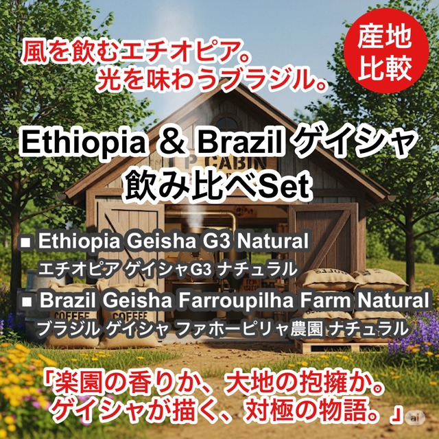 Brazil Geisha Farroupilha Farm Natural（ ブラジル ゲイシャ ファホーピリャ農園 ナチュラル ）100g 【受注焙煎・自家焙煎コーヒー豆】【気品ある花香と完熟果実の濃厚な甘みが溶け合う】