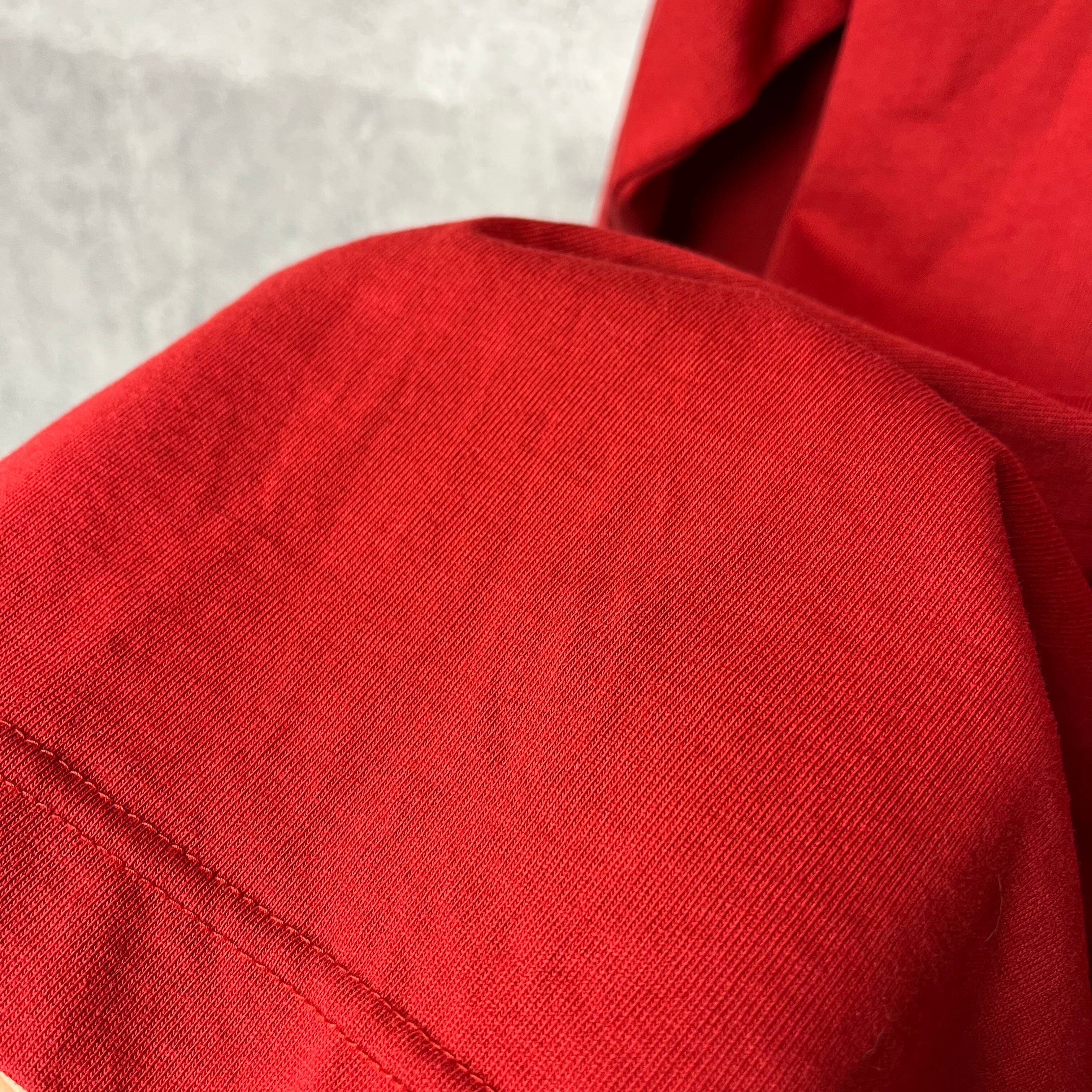 ルイス Lui's ビッグ Tシャツ 半袖 オーバーサイズTシャツ 赤 フリー
