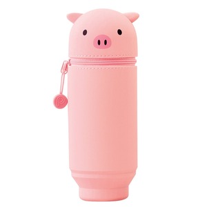 【特価処分】リヒトラブ スタンド ペンケース BIG プニラボ ブタ A7714-5