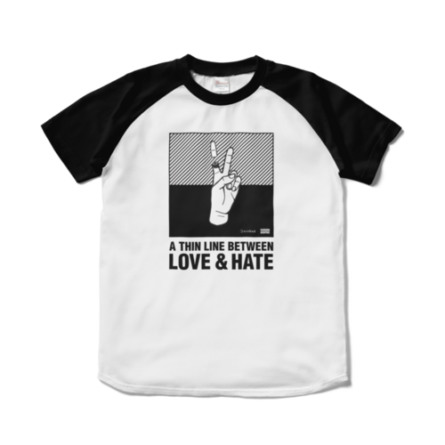 ecobad ラグランTシャツ（LOVE&HATE）