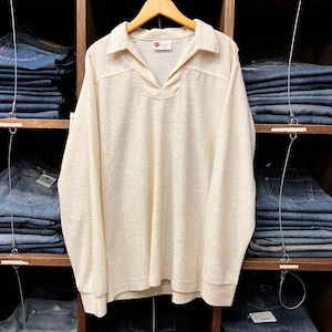 1970'S SEARS YELLOW PILE SKIPPER SHIRT
