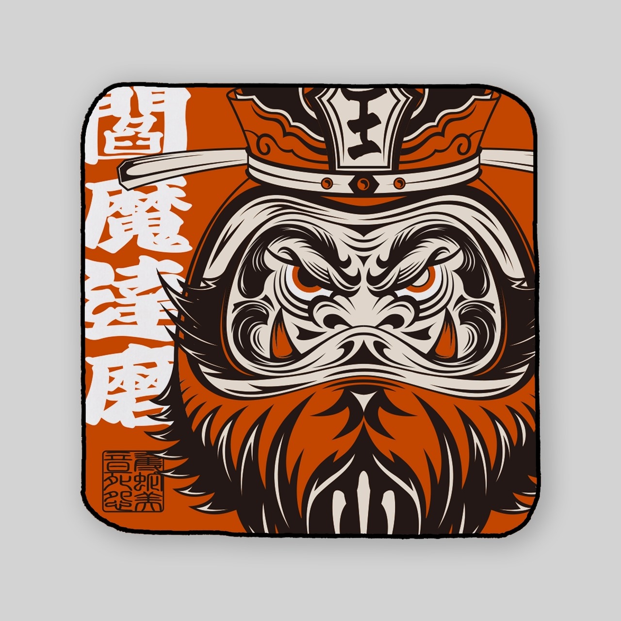 閻魔達磨ギフトセット｜湯呑（木箱入） ミニタオル ラバーキーホルダーステッカー トートバッグ【TIKTOK】