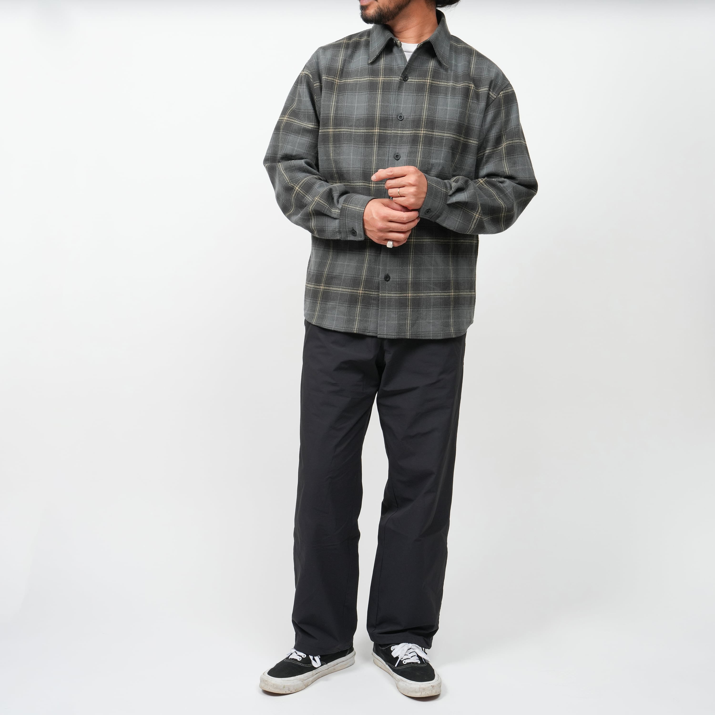 OVY Heavy Flannel Check Shirts L