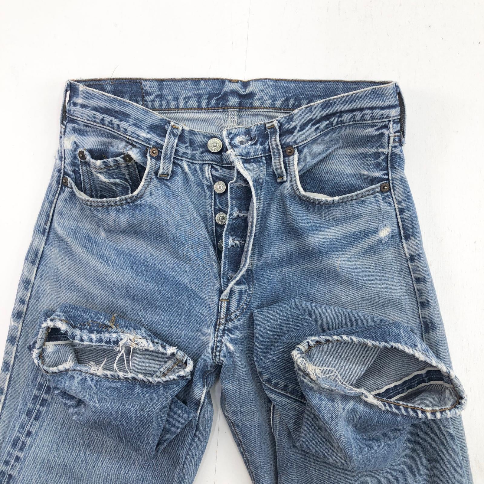 Levi's 501 w34ヴィンテージハチマル期　ボタン裏524 内股シングル LEVI'S リーバイス 501 80年代 USA製 ハチマル 赤耳 内股シングル