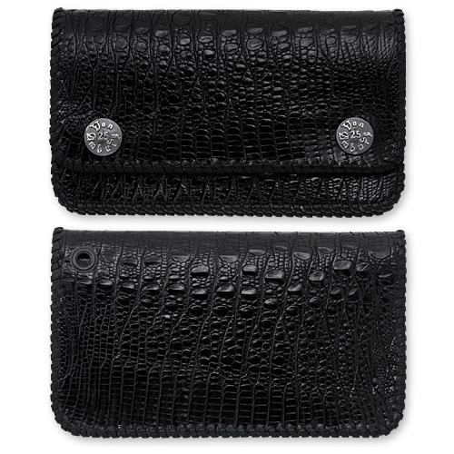 【VAN AMBURG LEATHERS　ヴァンアンバーグレザーズ　Wallet　ウォレット　財布】トラッカーウォレット/ホーンバックリザードw/VALウィズ25thスナップ【送料無料】