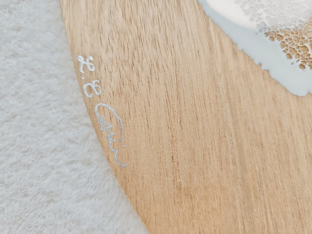 168.オーシャンレジンアート サーフボード型パネル39㎝