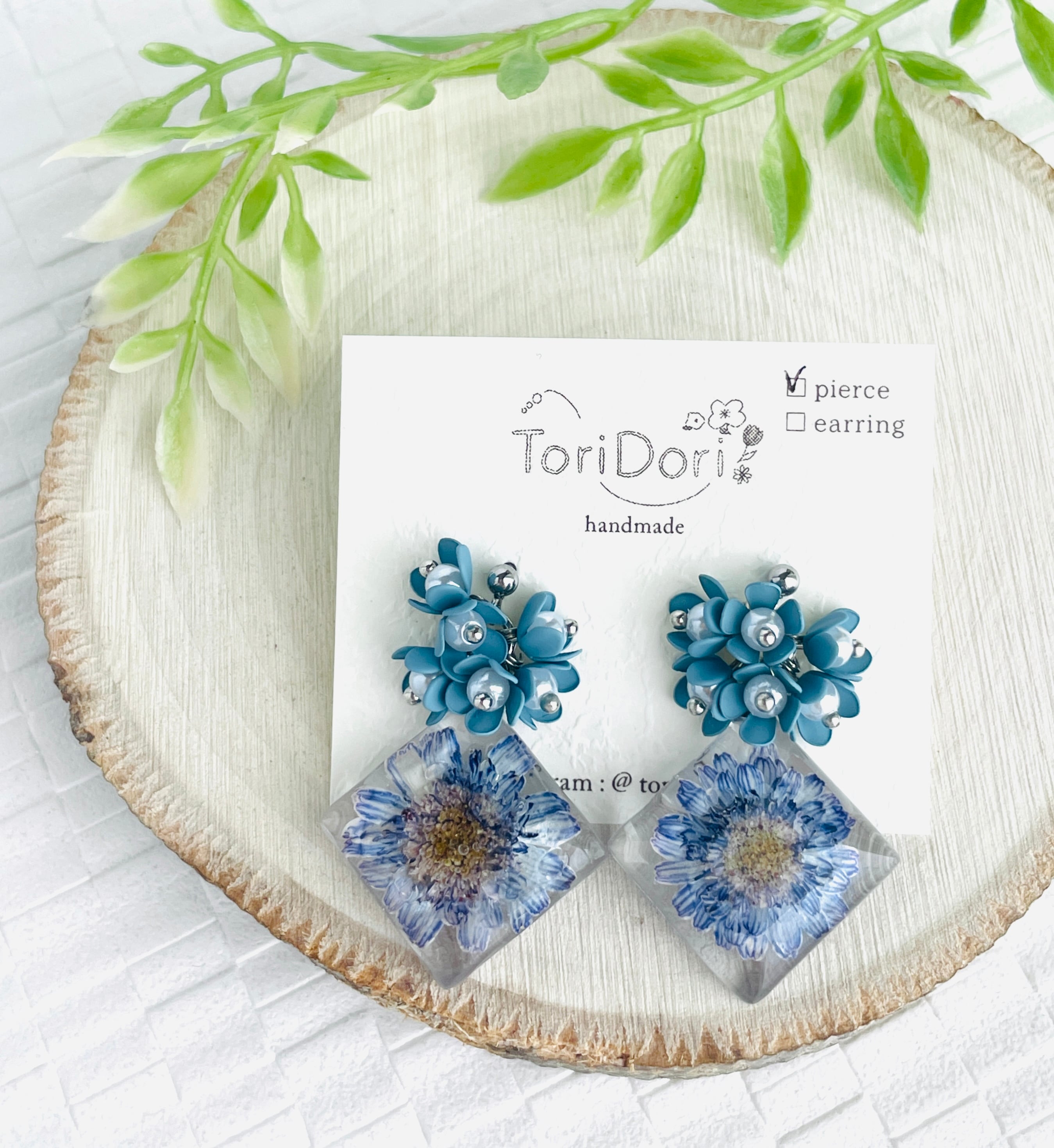 青い花形耳かき タグ付き 青い花形耳かき タグ付き 青い花形耳かき タグ付き 青い花形耳かき