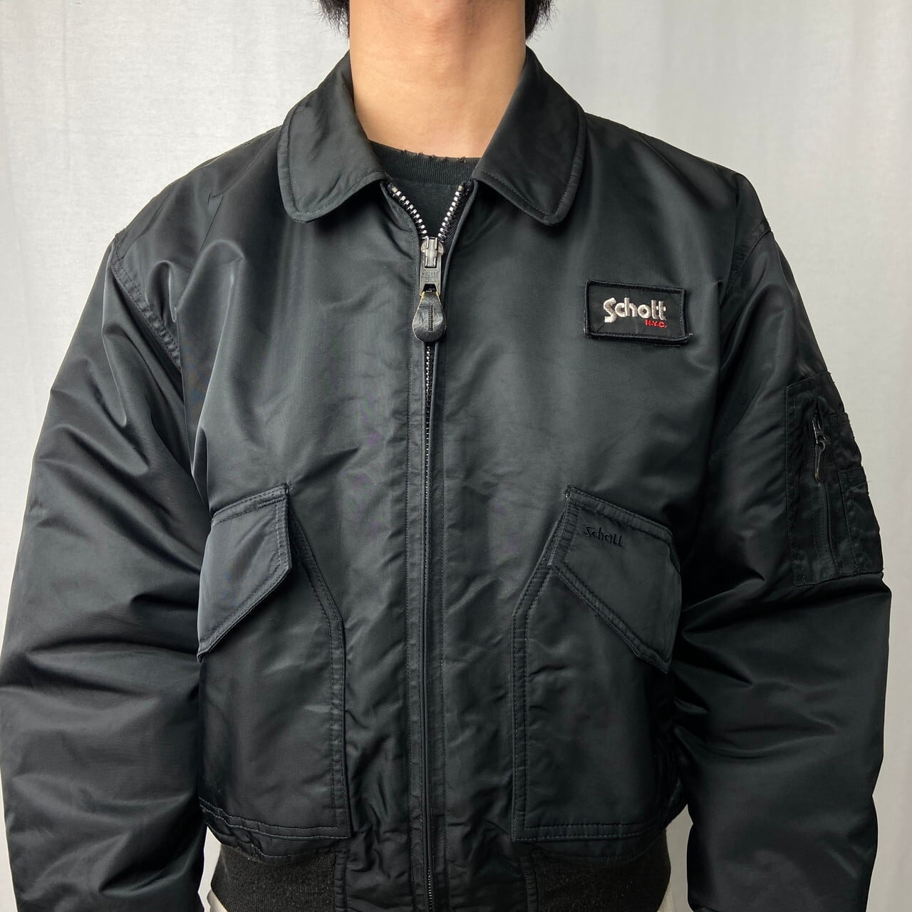 Schott ショット CWU-R ミリタリー フライトジャケット メンズM 古着 