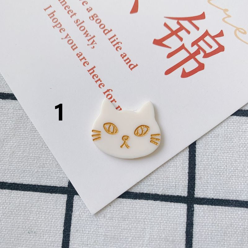 チャーム 部品 DIY アクセサリーパーツ 猫 ハンドメイド ネコ 