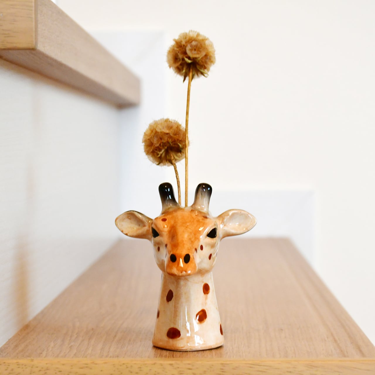 アニマルベースGiraffr （キリン）ミニ花瓶・フラワーベース | あひる