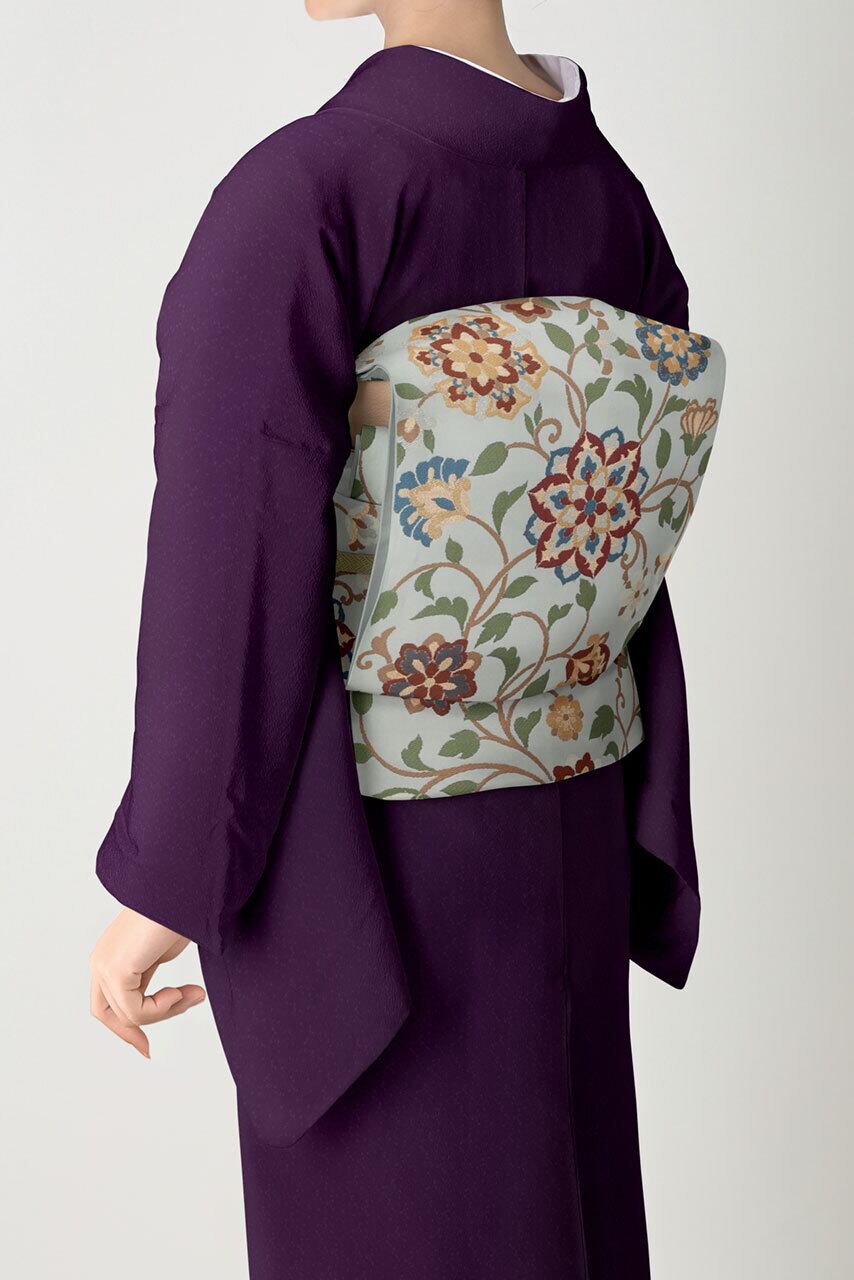 未着用唐草桐の花袋帯着物 014a p 