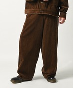 ATELANE Corduroy Cocoon Pants (BRN) 26A-28000